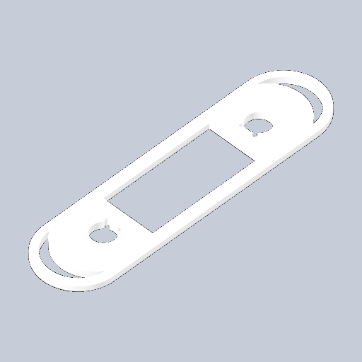 CAD preview of a child-safety latch replacement part.