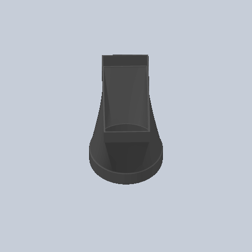 CAD preview of a custom cooktop duct adapter.