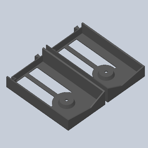 CAD preview of a custom licence plate mount.