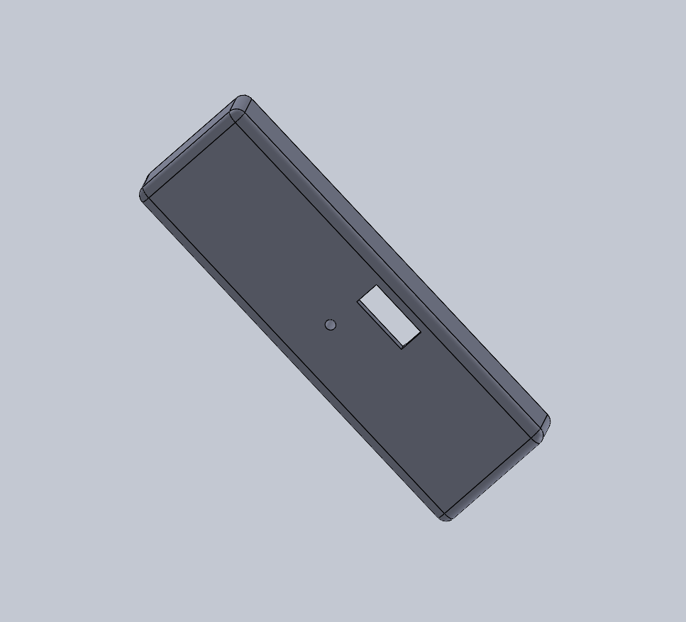 First CAD iteration of the Toyota LS2-AD320-202 control panel housing.