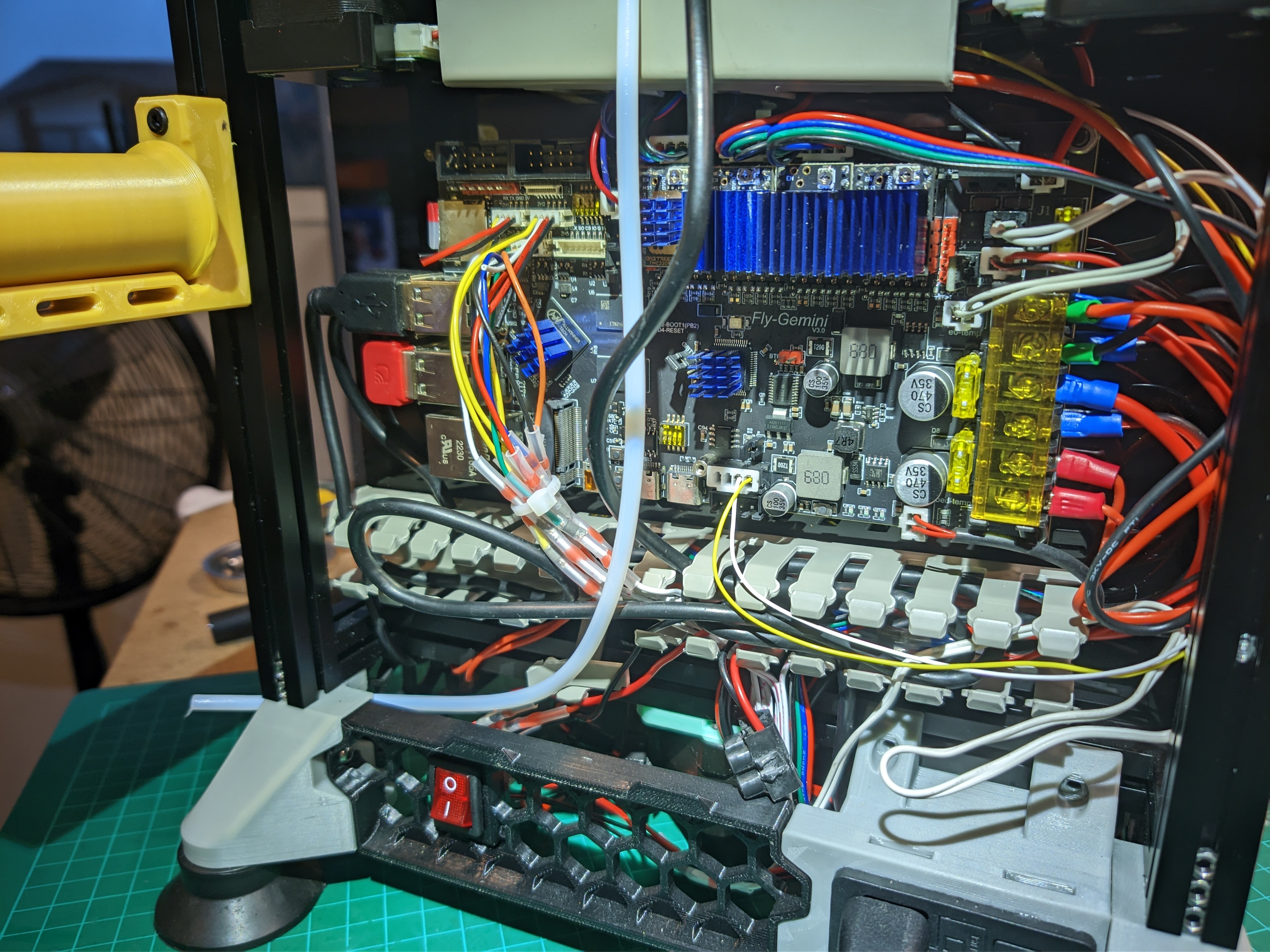 Electronics integration and control wiring for custom builds.