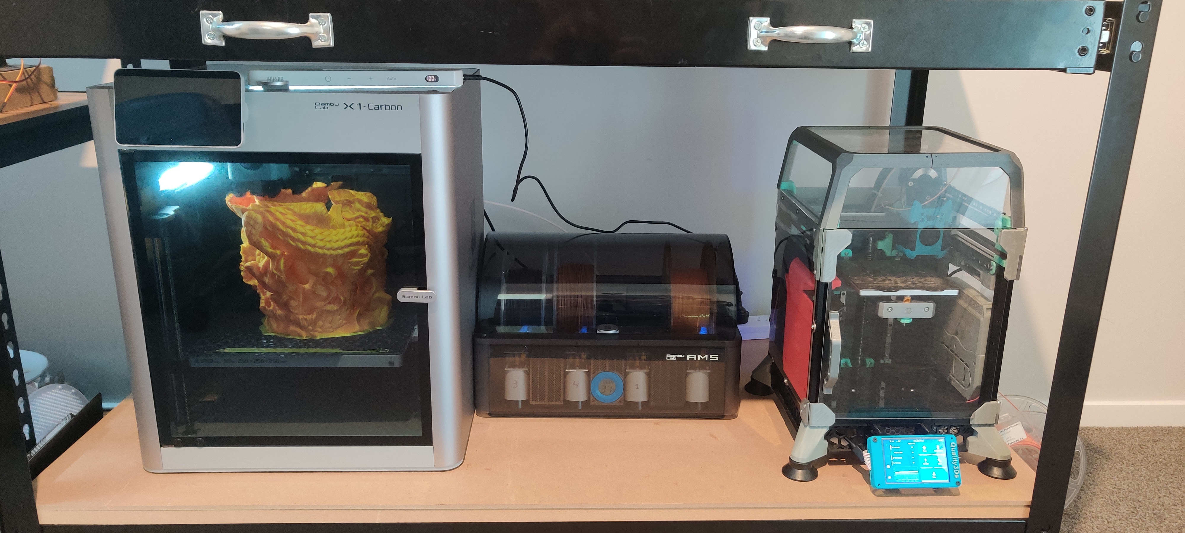 Custom computer case prototype print and fit-check.