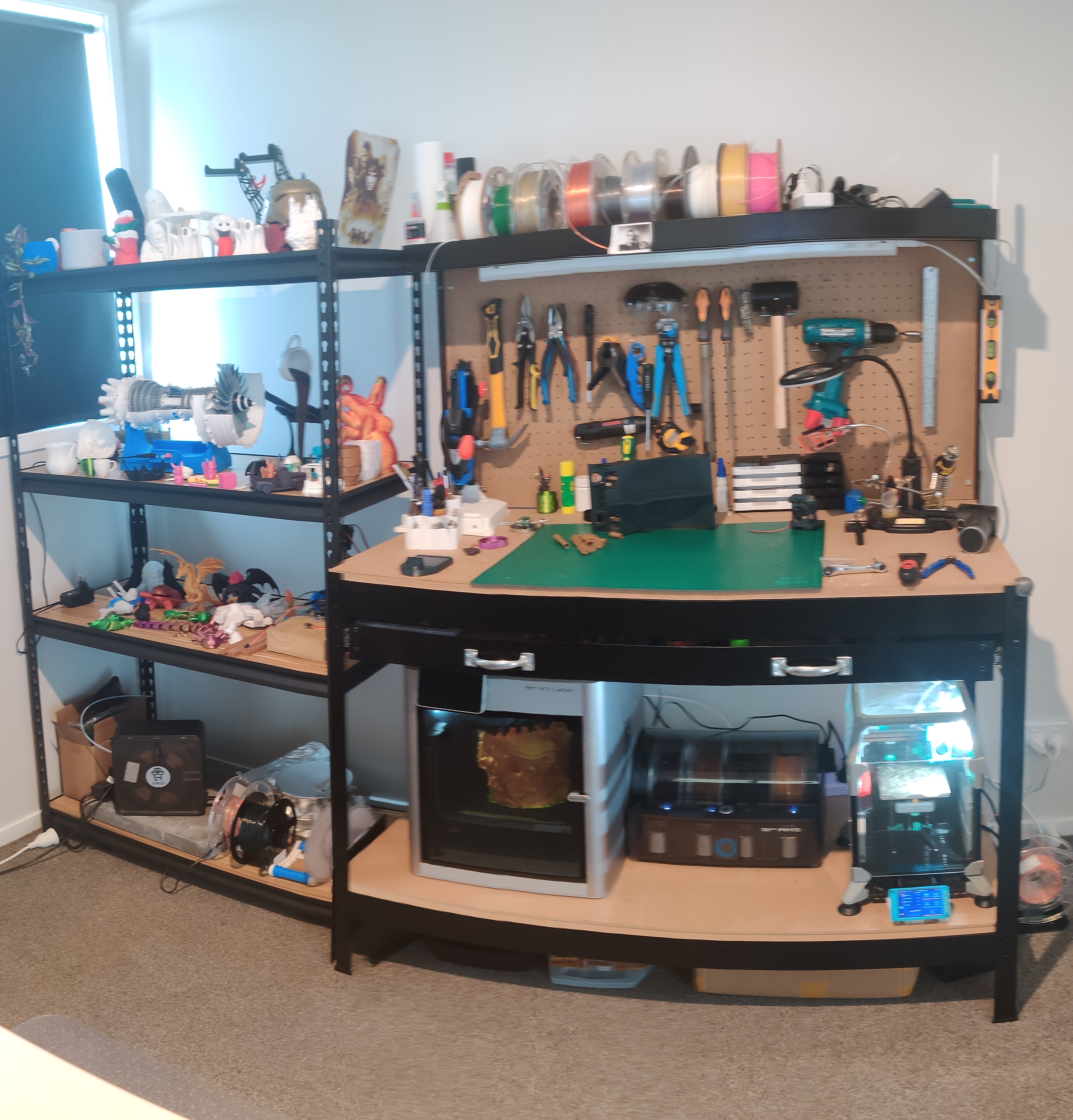 Custom workshop organizer containers and inserts.