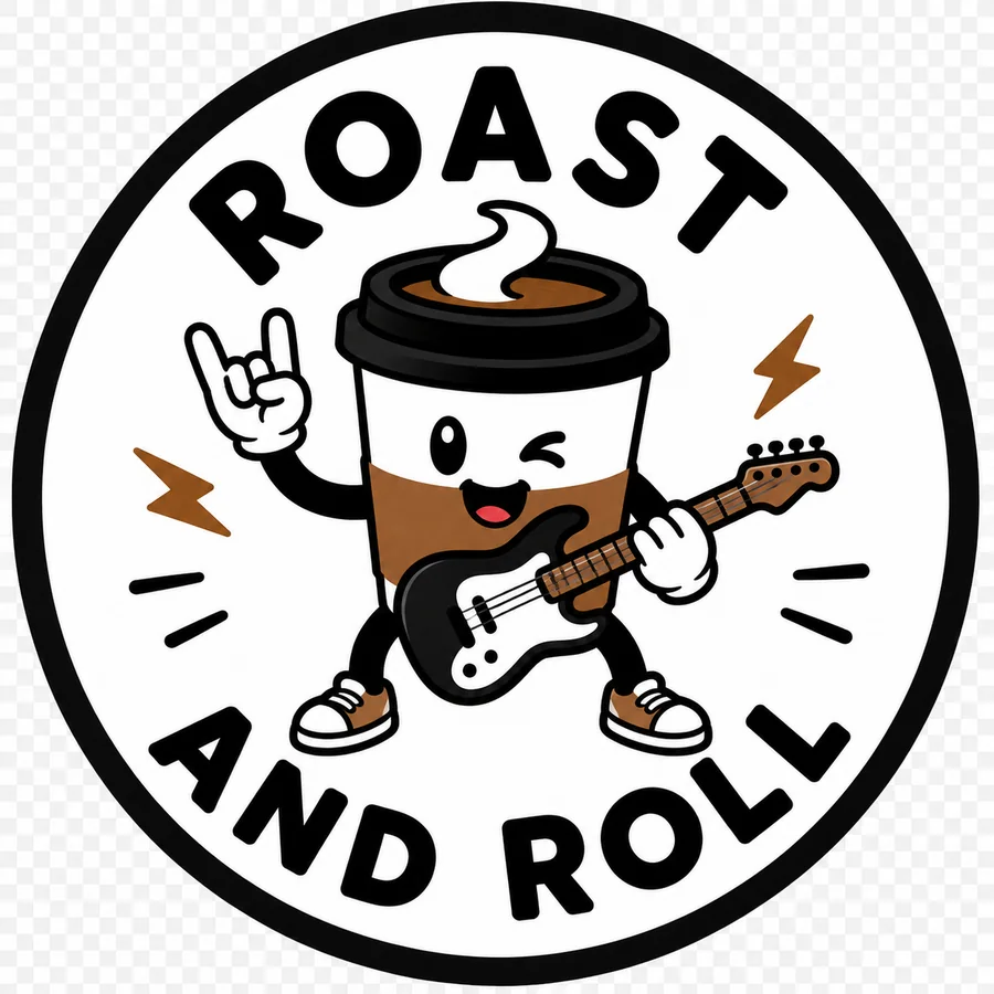 Roast and Roll coffee coaster design number 36.