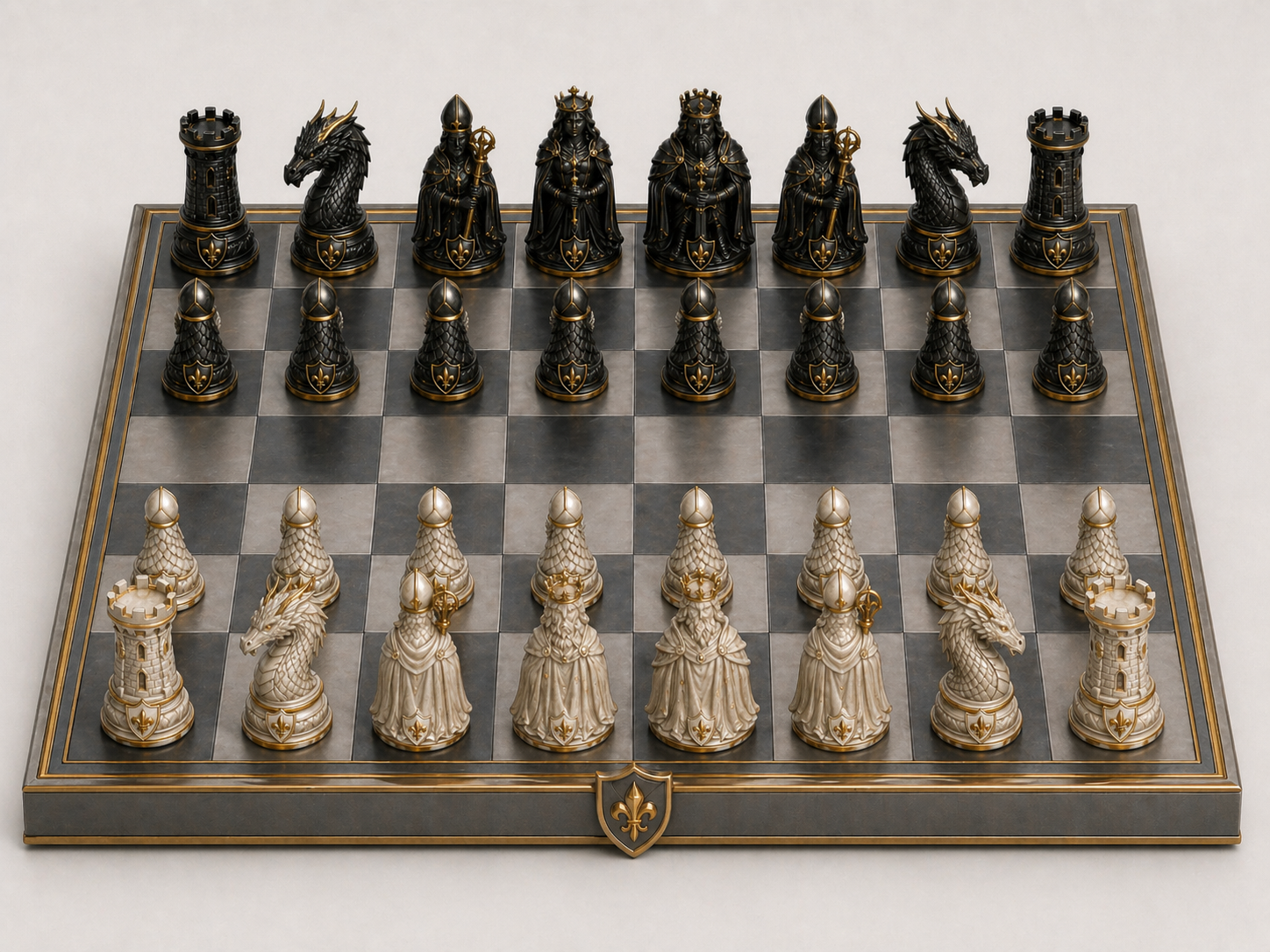 Cover image showing the Quality3Ds original fantasy chess pieces in black, white, and gold styling.