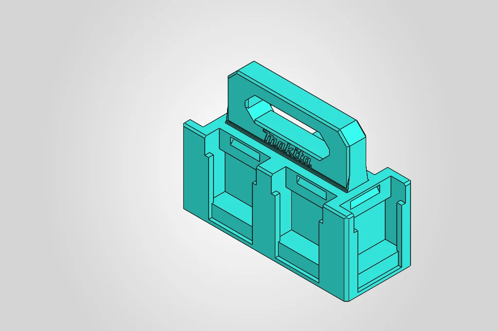 Makita six-battery carrier.