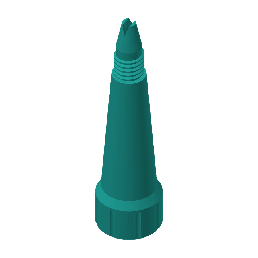 Render of the Q3D SealMate v-notch nozzle Reseal.
